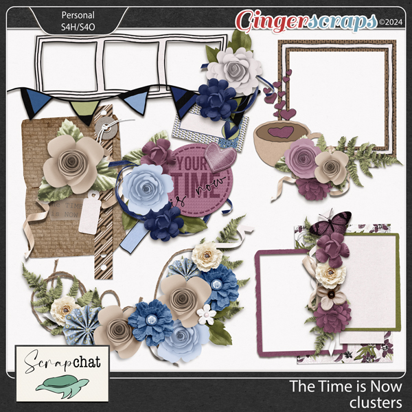 The Time is Now Clusters by ScrapChat Designs