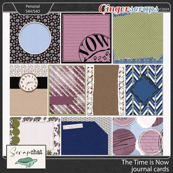 The Time is Now Journal Cards by ScrapChat Designs