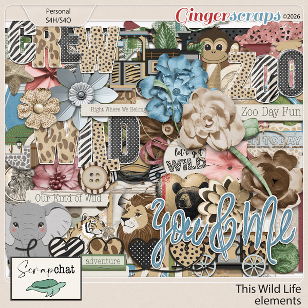This Wild Life Elements by ScrapChat Designs