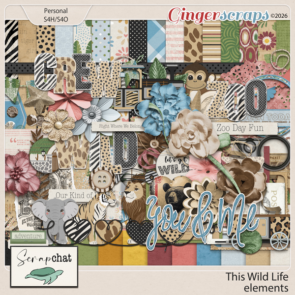 This Wild Life Kit by ScrapChat Designs