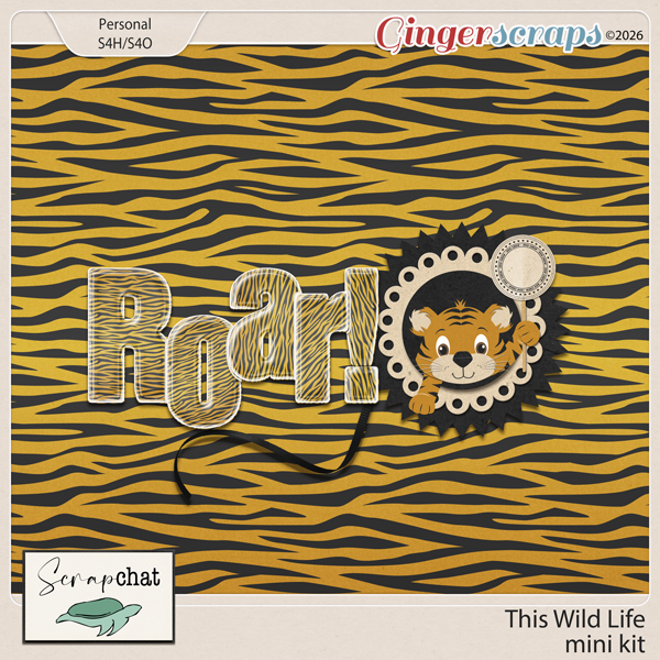 This Wild Life Mini Kit by ScrapChat Designs