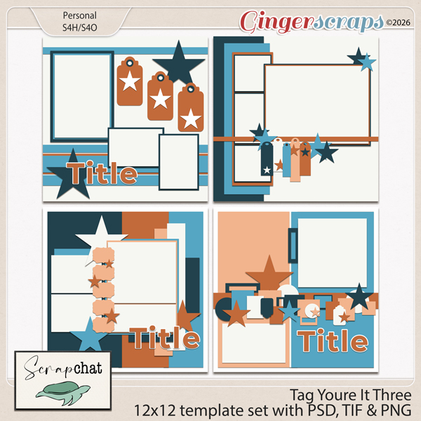 Tag Youre It Three Templates by ScrapChat Designs
