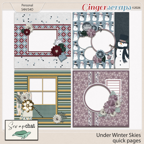 Under Winter Skies Quick Pages by ScrapChat Designs