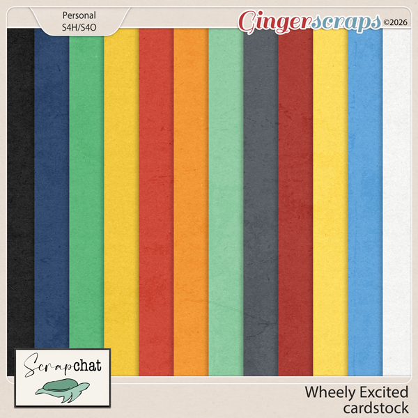 Wheely Excited Cardstock by ScrapChat Designs