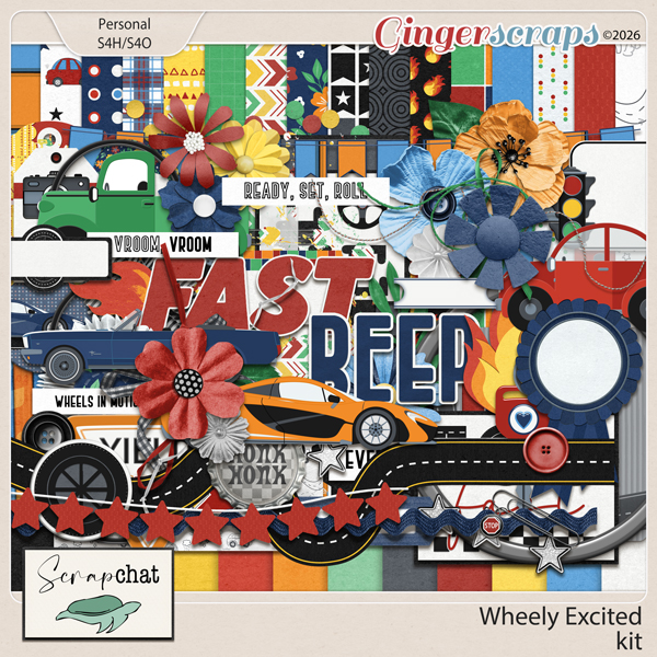 Wheely Excited Kit by ScrapChat Designs