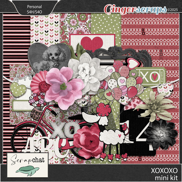 XOXOXO Mini Kit by ScrapChat Designs