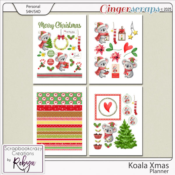 Koala Xmas Planner by Scrapbookcrazy Creations