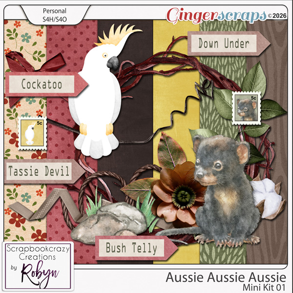 Aussie Aussie Aussie Mini Kit 01 by Scrapbookcrazy Creations