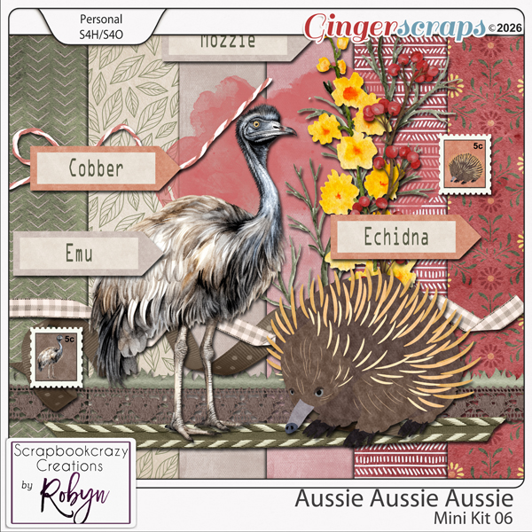 Aussie Aussie Aussie Mini Kit 06 by ScrapbookcrazyCreations
