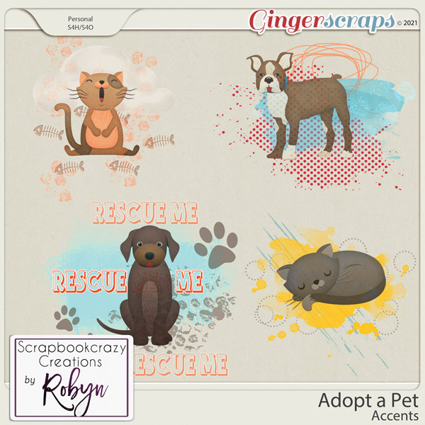 Adopt a pet Accents by Scrapbookcrazy Creations