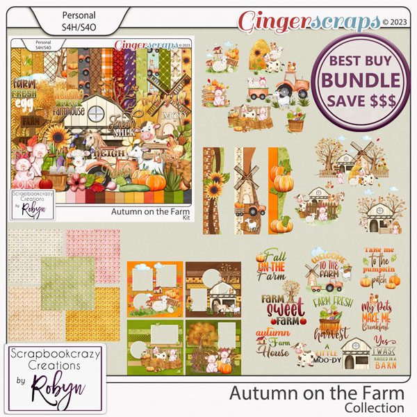 Autumn on the Farm Collection by Scrapbookcrazy Creations
