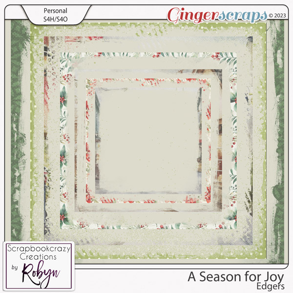 A Season for Joy Edges by Scrapbookcrazy Creations