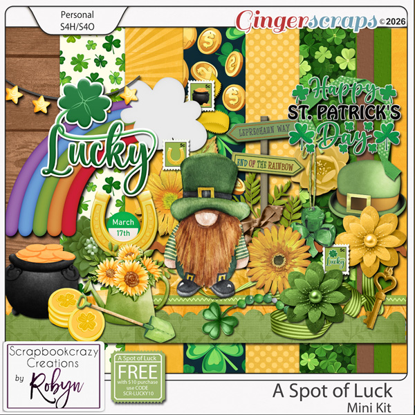 A Spot of Luck Mini Kit by Scrapbookcrazy Creations