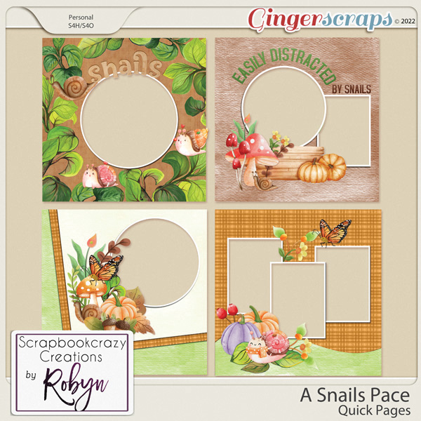 A Snails Pace Quick pages by Scrapbookcrazy Creations