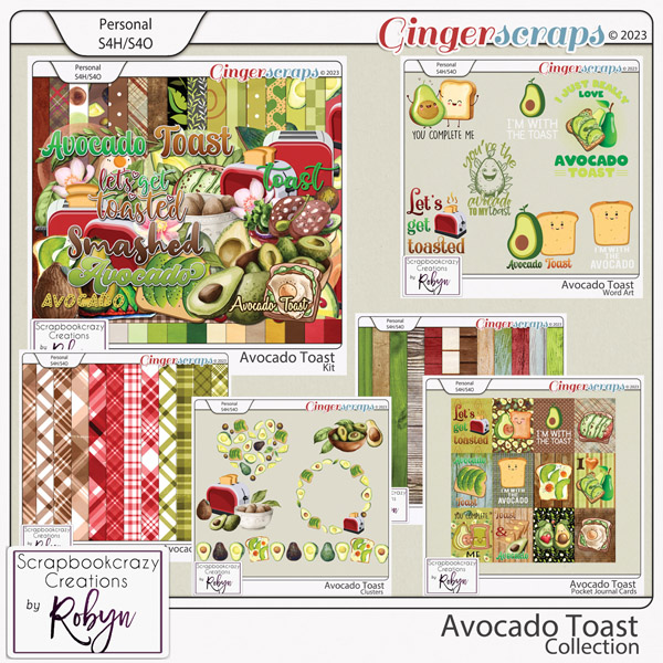 Avocado Toast Bundle by Scrapbookcrazy Creations