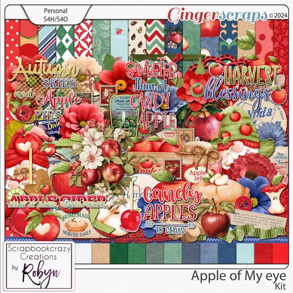 Apple of My Eye Kit by Scrapbookcrazy Creations