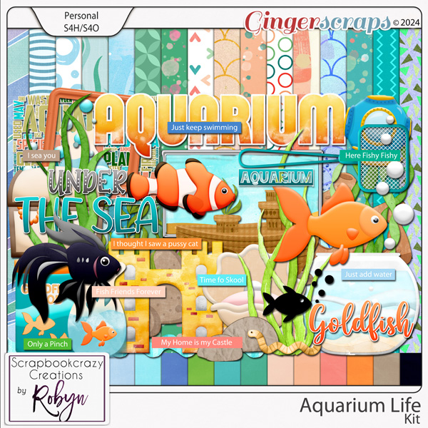 Aquarium Life Kit by Scrapbookcrazy Creations