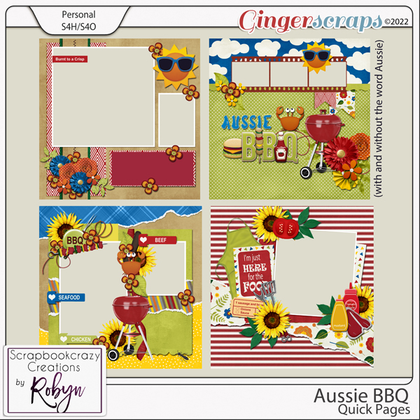 Aussie BBQ Quick Pages by Scrapbookcrazy Creations