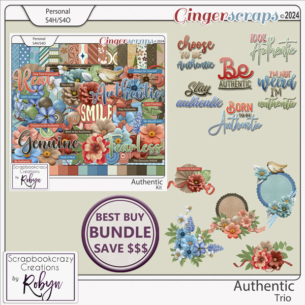Authentic Trio by Scrapbookcrazy Creations