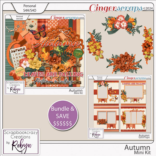 Autumn Trio by Scrapbookcrazy Creations