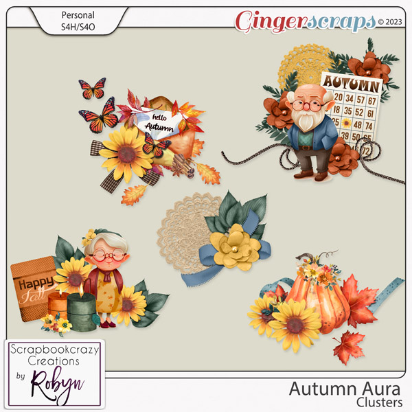 Autumn Aura Clusters by Scrapbookcrazy Creations