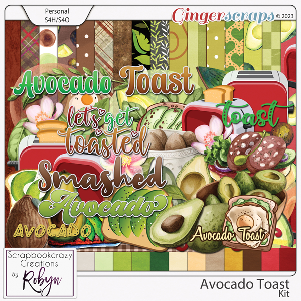 Avocado Toast Kit by Scrapbookcrazy Creations
