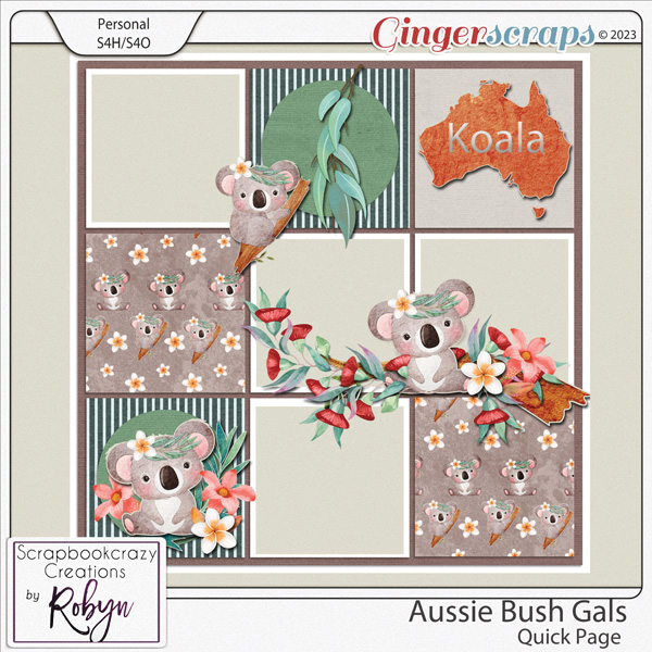 Aussie Bush Gals Quick Page by Scrapbookcrazy Creations