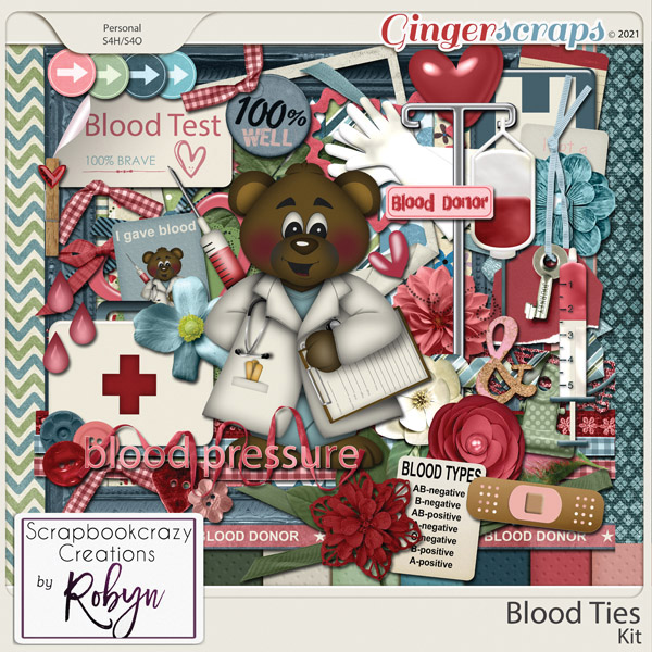 Blood Ties Kit by Scrapbookcrazy Creations