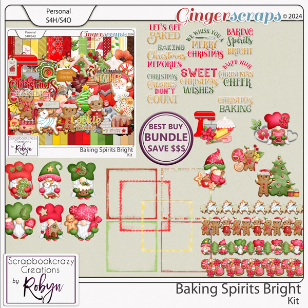 Baking Spirits Bright Collection by Scrapbookcrazy Creations