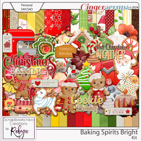 Baking Spirits Bright Kit by Scrapbookcrazy Creations