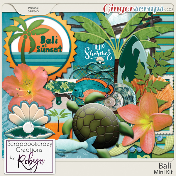Bali Mini Kit by Scrapbookcrazy Creations
