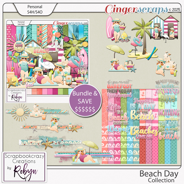 Beach Day Collection by Scrapbookcrazy Creations