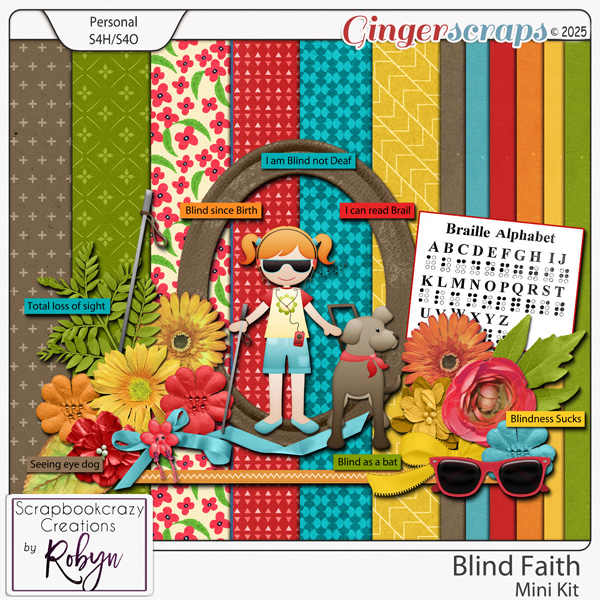 Blind Faith Mini Kit by Scrapbookcrazy Creations
