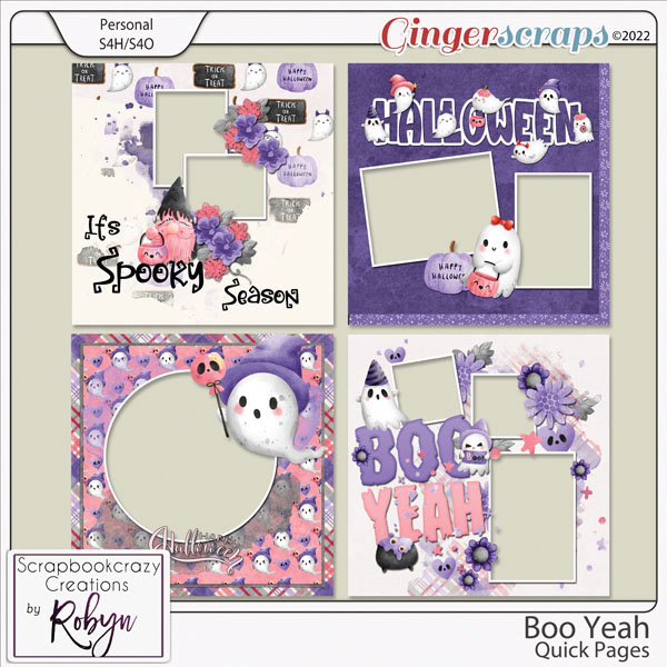 Boo Yeah Quick Pages by Scrapbookcrazy Creations