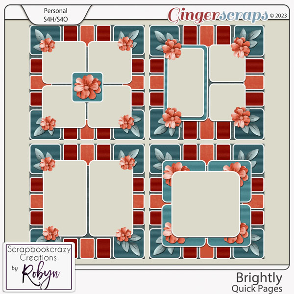 Brightly Quick Pages by Scrapbookcrazy Creations