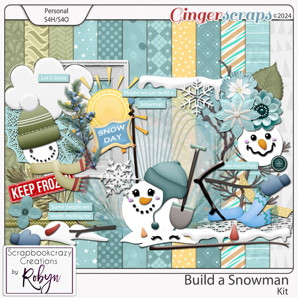 Build a Snowman Kit by Scrapbookcrazy Creations