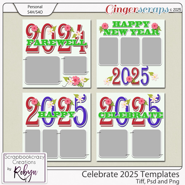 Celebrate 2025 Template 01-04 by Scrapbookcrazy Creations