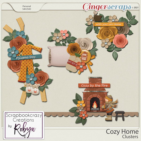 Cozy Home Clusters by Scrapbookcrazy Creations