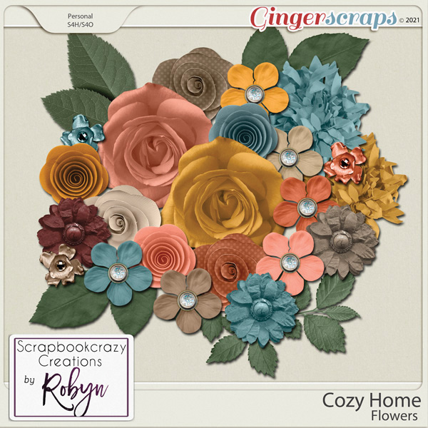 Cozy Home Flowers by Scrapbookcrazy Creations