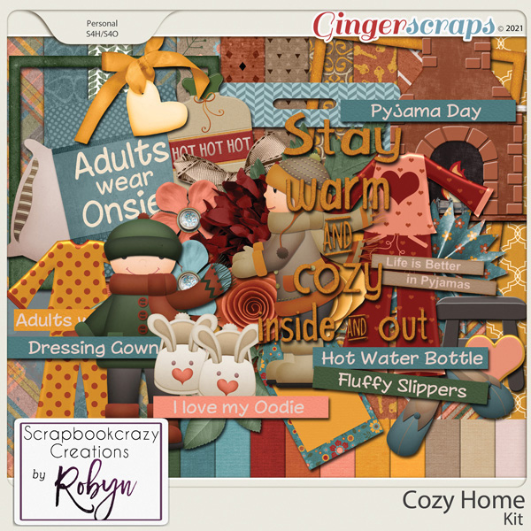 Cozy Home Kit by Scrapbookcrazy Creations