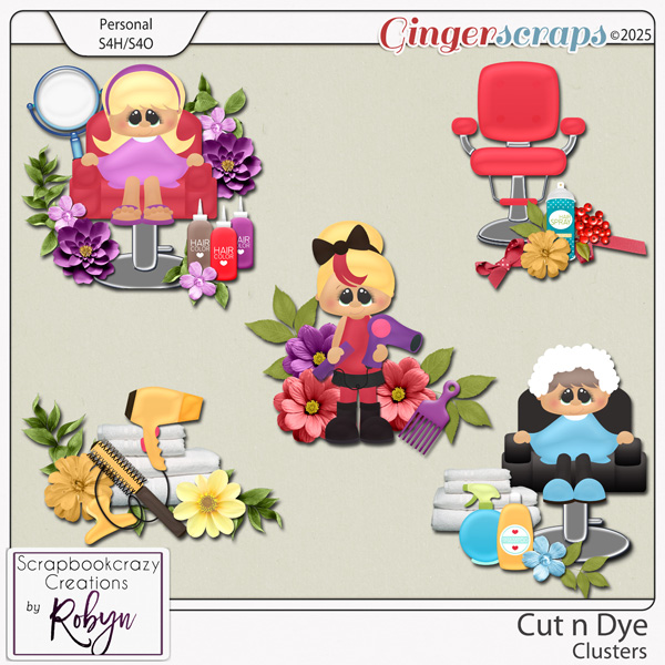 Cut n Dye Clusters by Scrapbookcrazy Creations