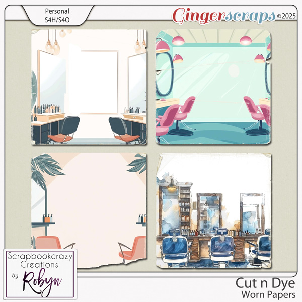 Cut n Dye Worn Papers by Scrapbookcrazy Creations