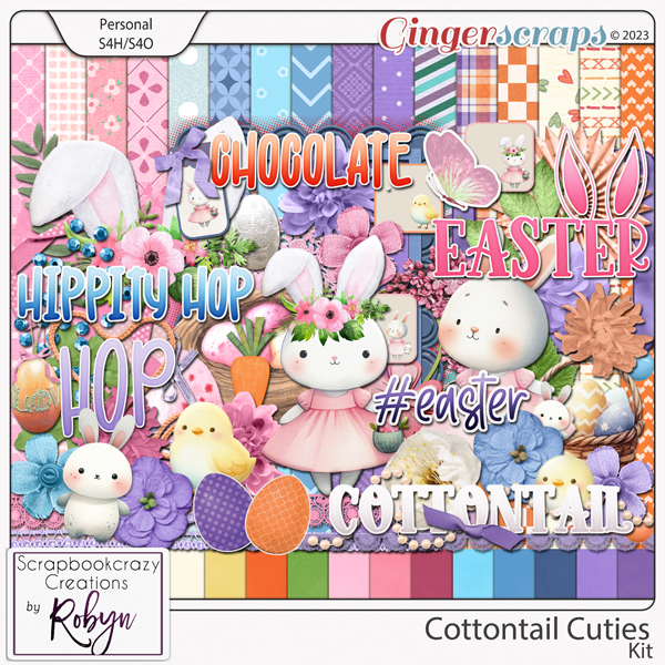 Cottontail Cuties Kit by Scrapbookcrazy Creations