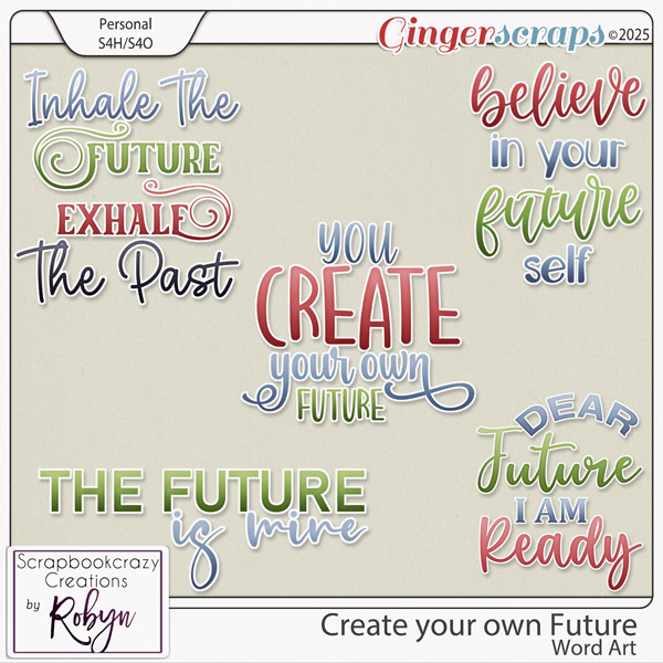 Create your own Future Word Art by Scrapbookcrazy Creations