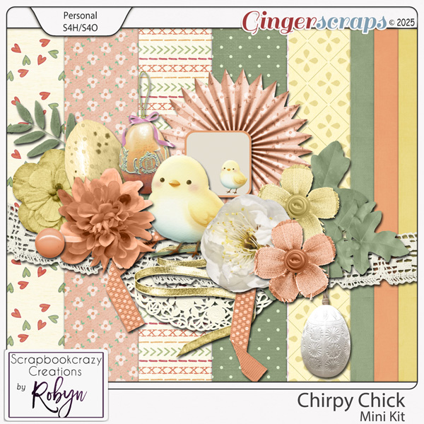 Chirpy Chick Mini Kit by Scrapbookcrazy Creations