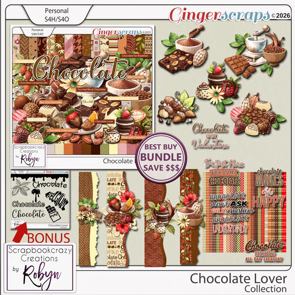 Chocolate Lovers Collection by Scrapbookcrazy Creations