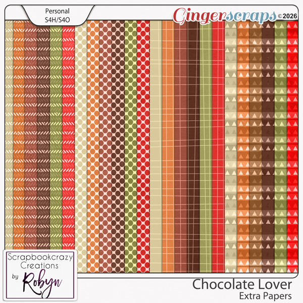 Chocolate Lover Extra Papers by Scrapbookcrazy Creations