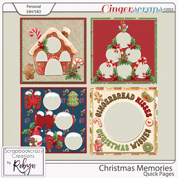 Christmas Memories Quick Pages by Scrapbookcrazy Creations