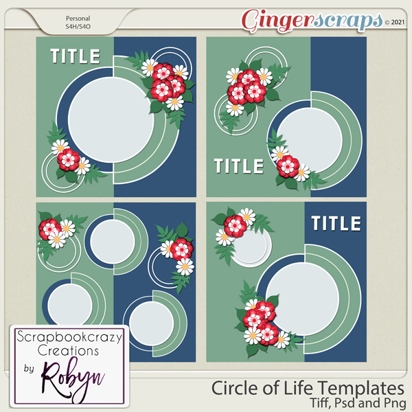 Circle of Life Templates  by Scrapbookcrazy Creations