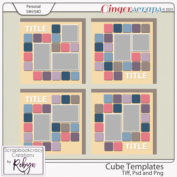 Cube Templates by Scrapbookcrazy Creations